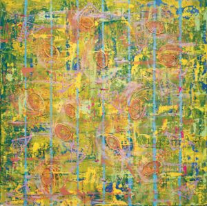 LA SENTENZA DI SIBILLA - Tecnica mista su juta cm 80x80 - Feofeo 2015